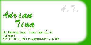 adrian tima business card